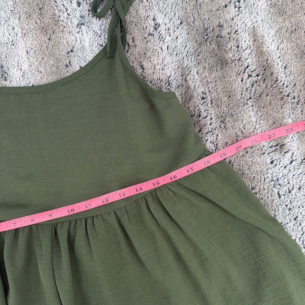Urban Outfitters Romper Women's M Green Sleeveless Tie Strap Boho Girlcore Chic - Picture 5 of 7